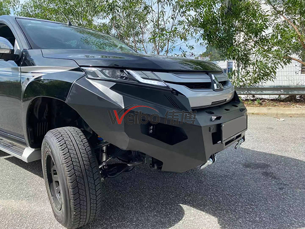 Easy Installation Black Iron Steel Front Bumper For Pick Up