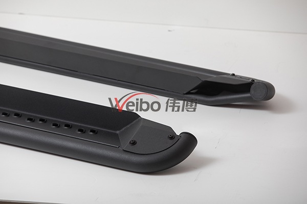 V2 Universal Black Steel Powder Coated Side Bar Side Step Car Accessories