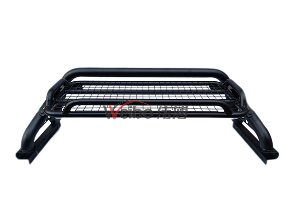 F2 Style Black Powder Coated Iron Steel High Base Rollbar Sport Bar for Nissan Navara NP300 2015+