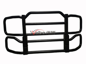 Light Texture Black Iron Steel Front Grille Guard Bullbar Bumper for Truck