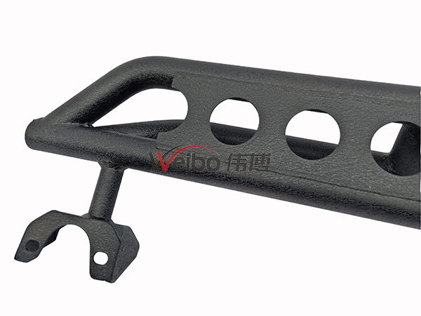 Black Steel Powder Coating Side Bar