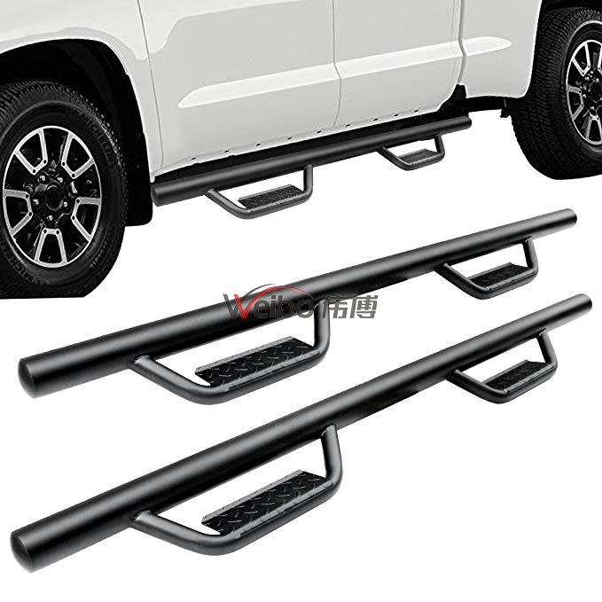 3'' Black Steel Side Bar for Toyota Tundra Double Cab 2007+