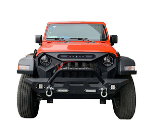 Black Steel Front Bumper for Jeep Wrangler JL 2018 